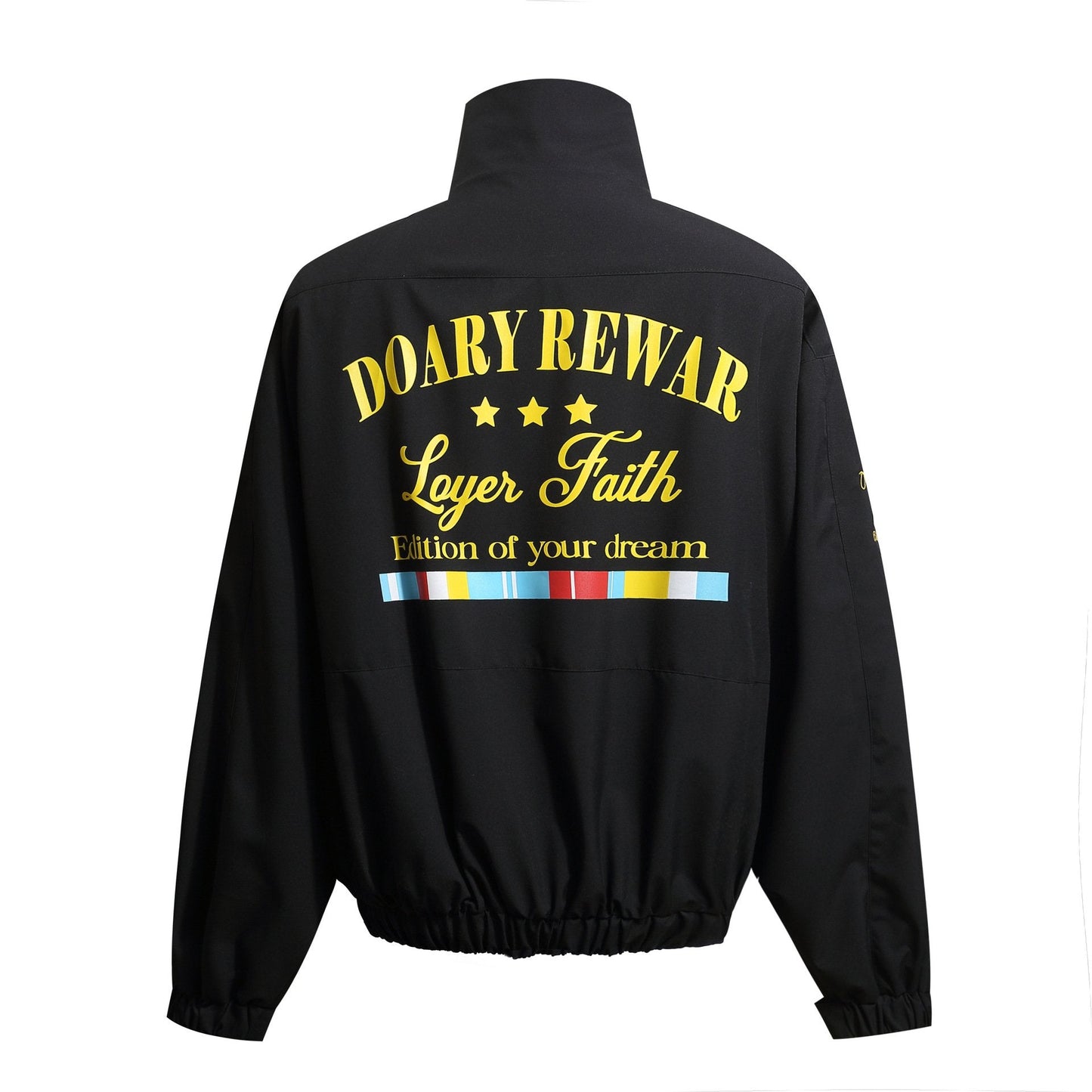 Vintage Classic Badge Bomber Jacket Coat